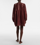 Anna Kosturova Hailey tie-dye silk minidress
