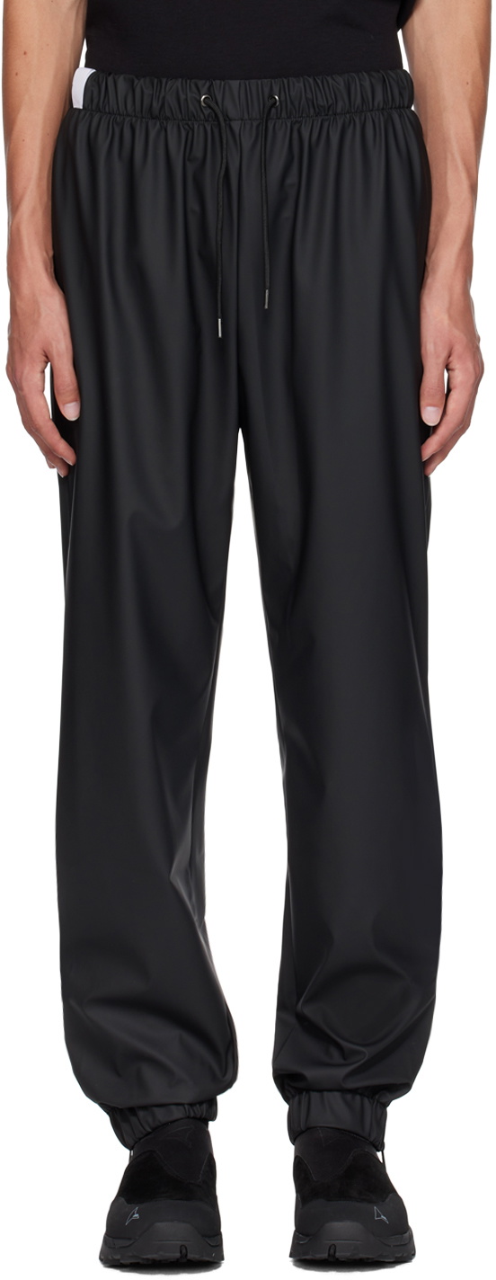 RAINS Black Drawstring Lounge Pants
