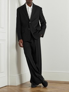 The Row - Eligio Grain de Poudre Wool Blazer - Black