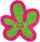 Marshall Columbia Pink & Green Flower Logo Rug