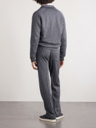 TOM FORD - Herringbone Cotton, Wool and Silk-Blend Jacket - Black