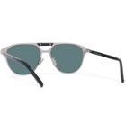 Berluti - Scritto Aviator-Style Acetate and Silver-Tone Sunglasses - Black