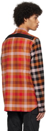 Rick Owens Orange Check Shirt