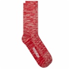 Hikerdelic Men's Smoothie Sock in Strawberry