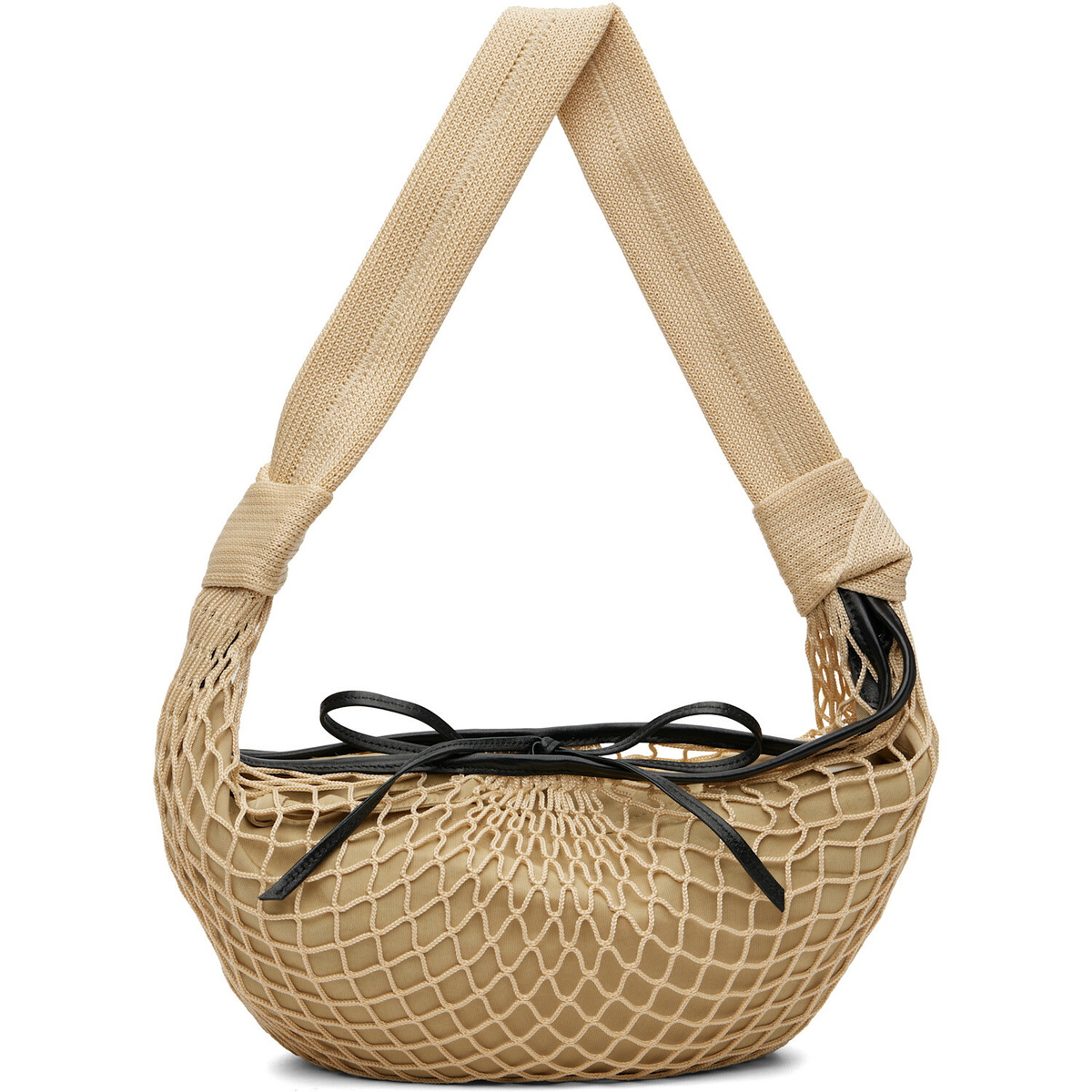 LEMAIRE Beige Croissant Filt Bag