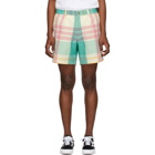 Noah NYC Multicolor Check Madras Shorts