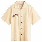 KAVU Men's Bay Beach Camp Collar Vacation Shirt in Sandshell