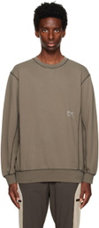 Parel Studios Taupe Contrast Sweatshirt