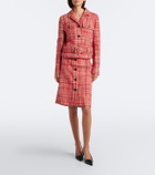 Prada Wool, cotton, and silk tweed jacket