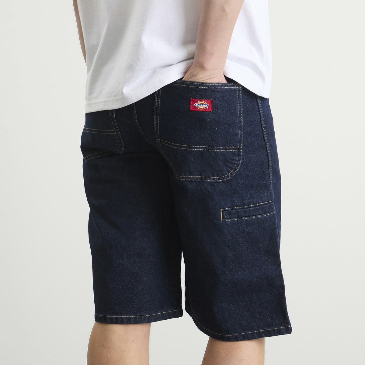 Dickies Men's 958 Loose Denim Shorts in Blue Rinsed