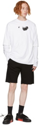 Off-White White Double Sleeve Jumbo Marker Long Sleeve T-Shirt
