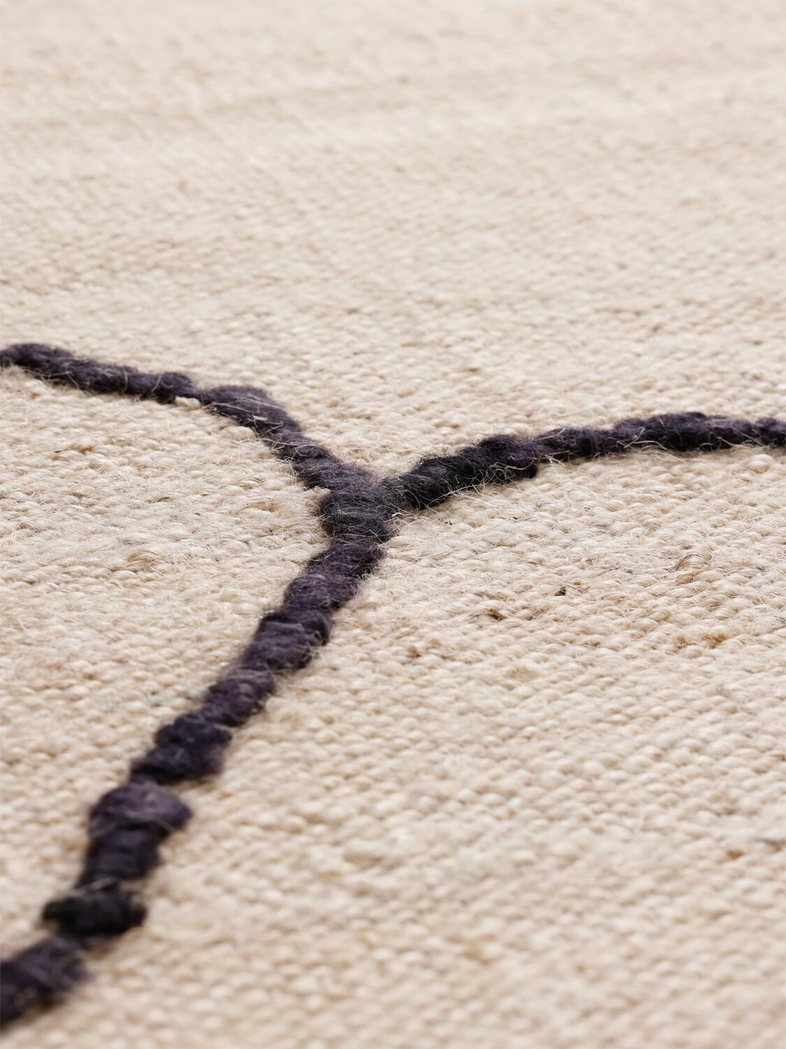 FERM LIVING Gesso Handwoven Hand-spun Jute Rug