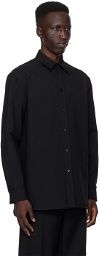 Jil Sander Black Button Shirt