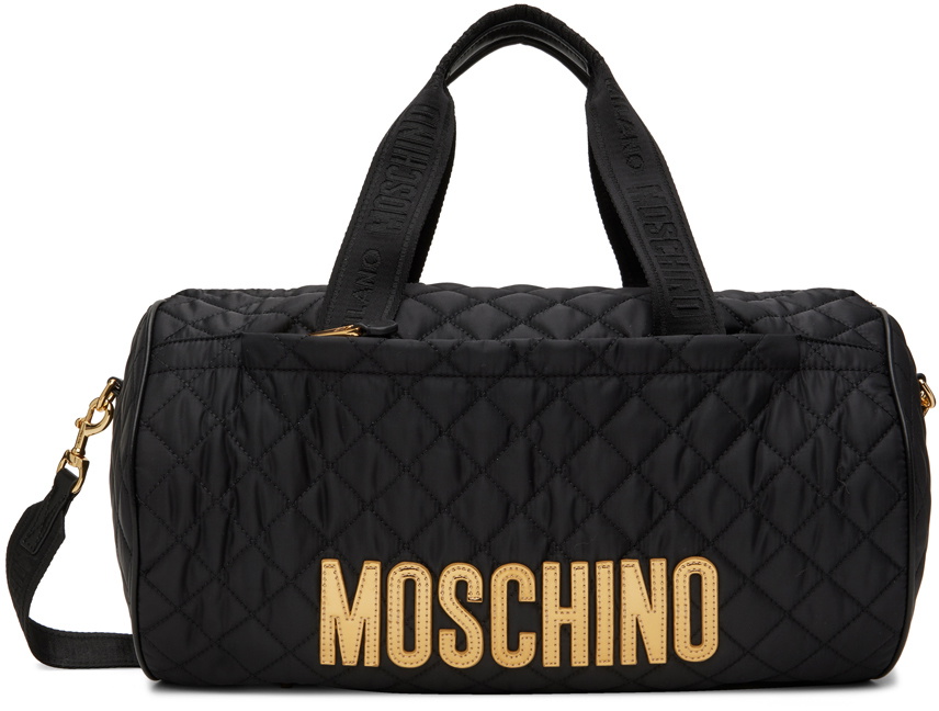 Moschino Black Quilted Duffle Bag Moschino
