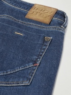 Incotex - Blue Division Slim-Fit Logo-Appliquéd Jeans - Blue
