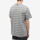 Thom Browne Men's Stripe T-Shirt in Medium Grey