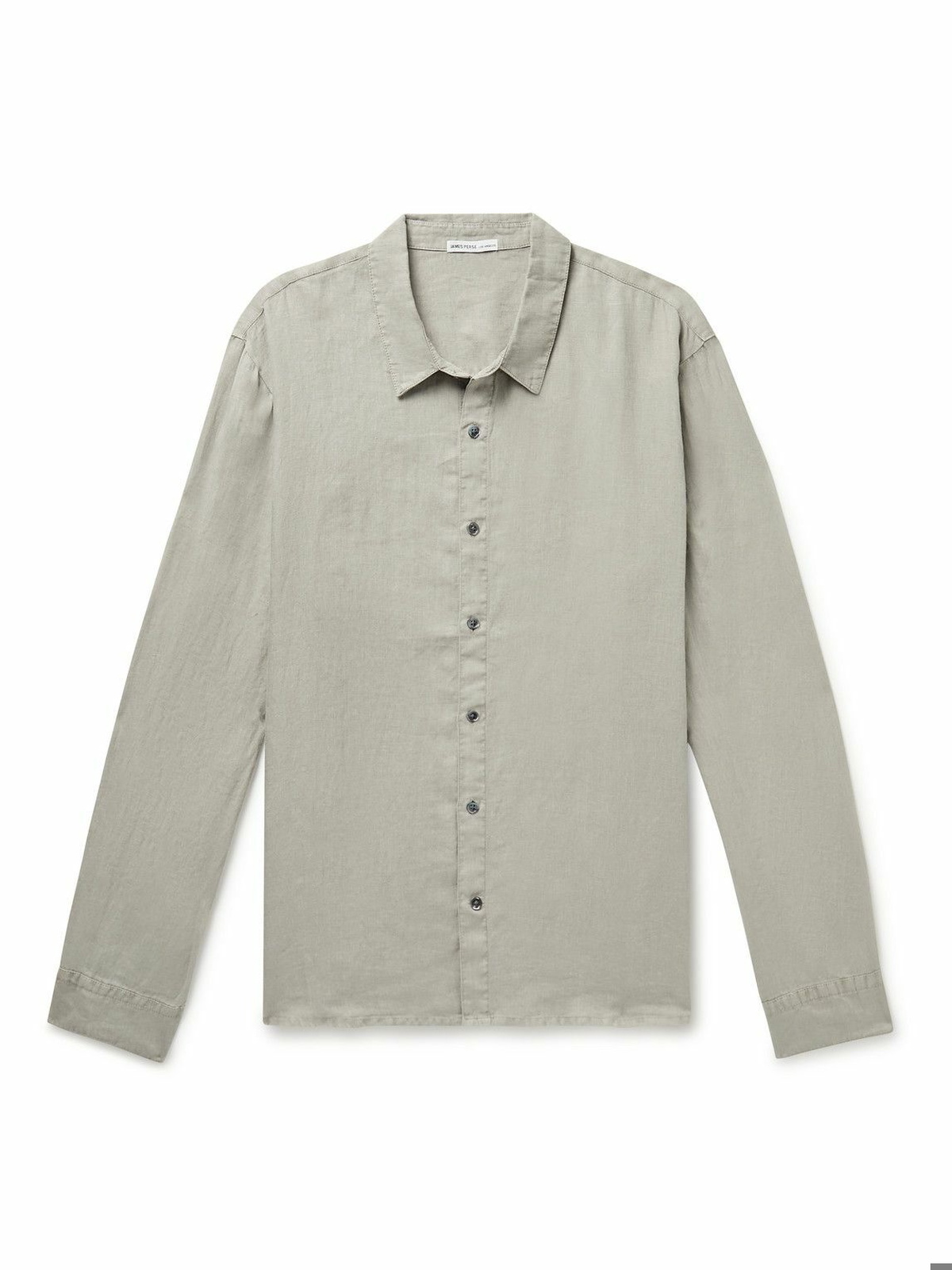 James Perse - Garment-Dyed Linen Shirt - Gray James Perse