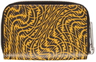 Fendi Yellow & Black FF Vertigo Zip-Around Wallet