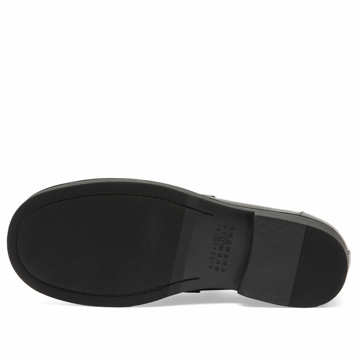 MM6 Maison Margiela Men's Leather Loafer in Black