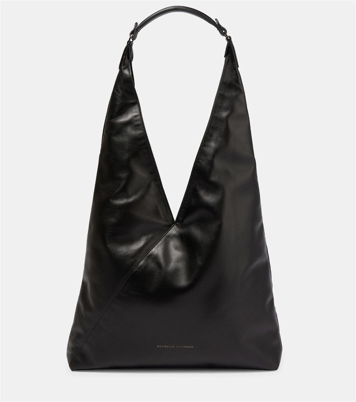 Brunello Cucinelli - Embellished leather shoulder bag Brunello Cucinelli