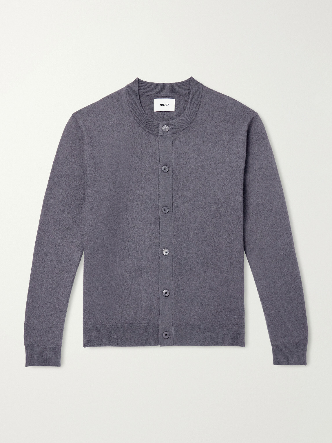NN07 - Jasper Crew 60062 Wool Cardigan - Gray