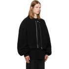 Rick Owens Black Tower Secchia Flight Bomber Jacket