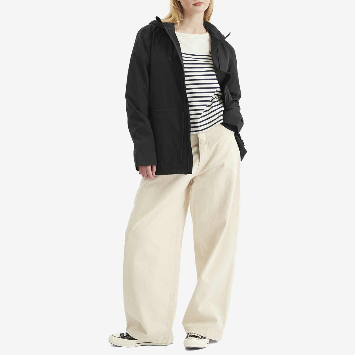 Rains Women's Suva Hardshell String Jacket in Black