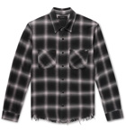 AMIRI - Checked Cotton-Flannel Shirt - Gray