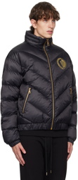 Versace Jeans Couture Black Quilted Jacket