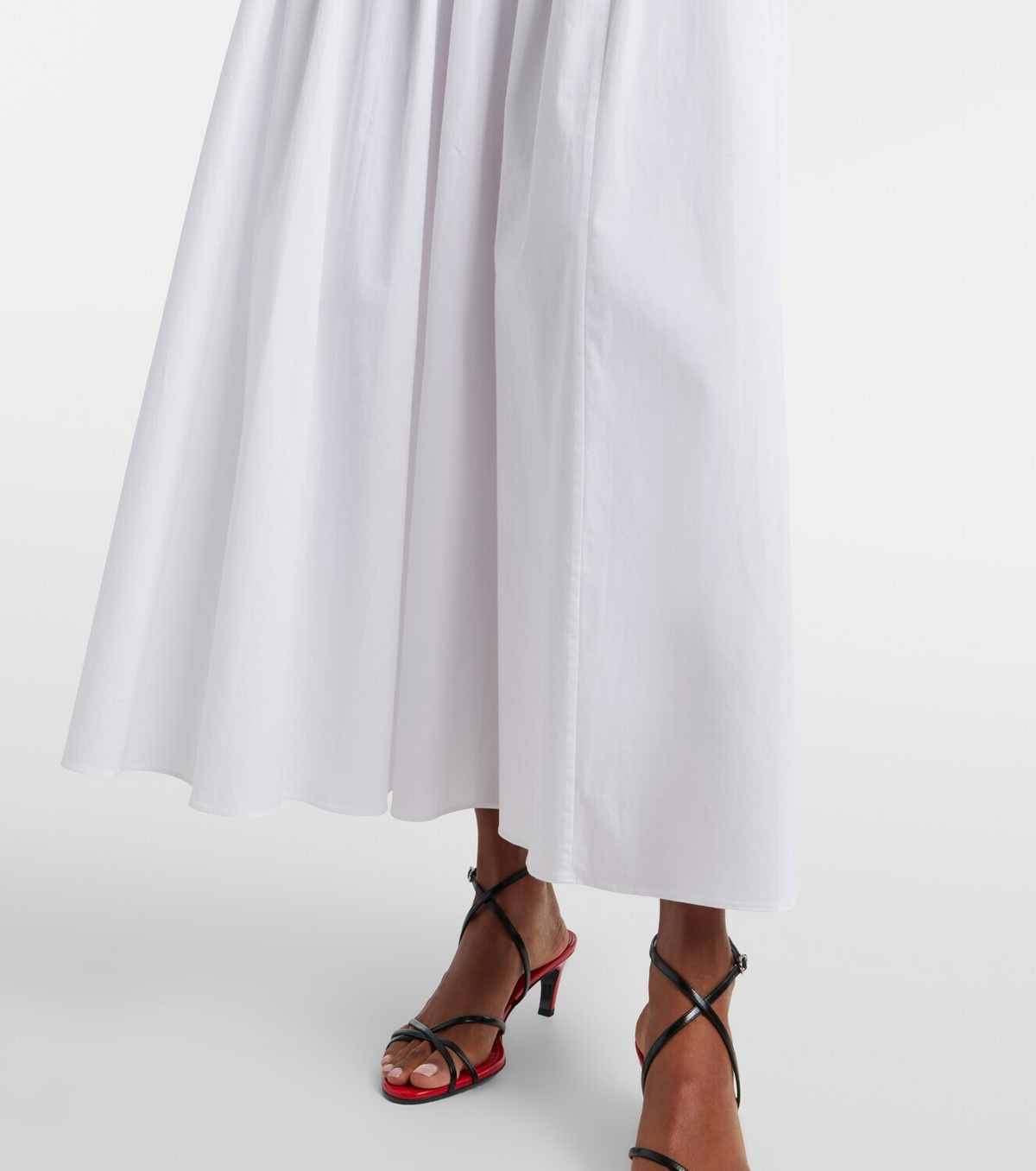 Staud Procida cotton poplin maxi skirt