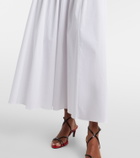 Staud Procida cotton poplin maxi skirt
