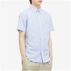 Polo Ralph Lauren Men's Stripe Seersucker Short Sleeve Shirt in Blue/White