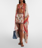 Etro Paisley wrap skirt