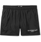 Givenchy - Short-Length Logo-Print Swim Shorts - Black