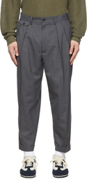 BEAMS PLUS Grey Wool Trousers