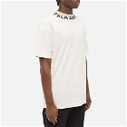 Palm Angels Men's Neck Logo T-Shirt in White/Black