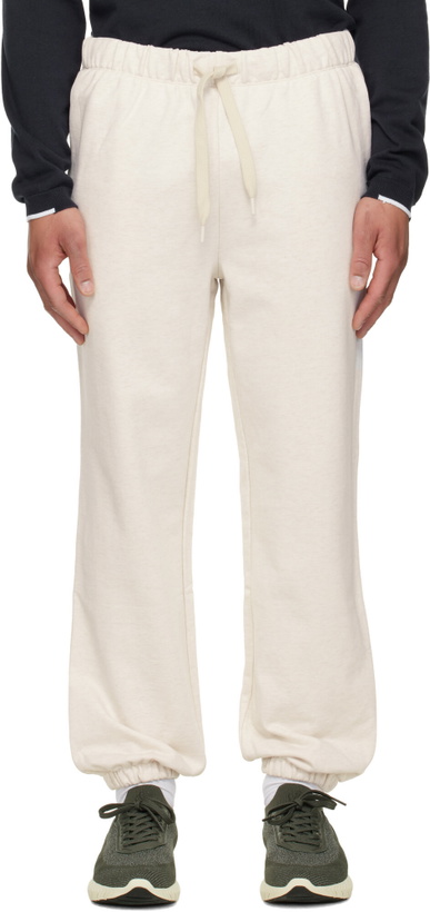 Photo: BOSS Off-White Drawstring Sweatpants
