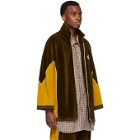 Gucci Brown and Yellow Chenille Track Jacket