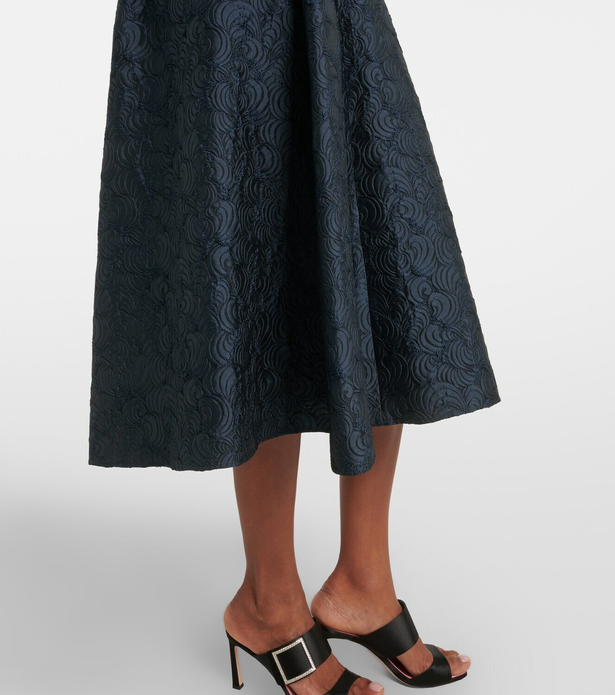 'S Max Mara Belted jacquard midi dress