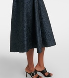 'S Max Mara Belted jacquard midi dress