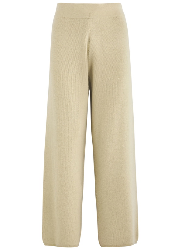 Photo: Extreme Cashmere N°387 Strut Short Cashmere-blend Trousers - Beige - One Size