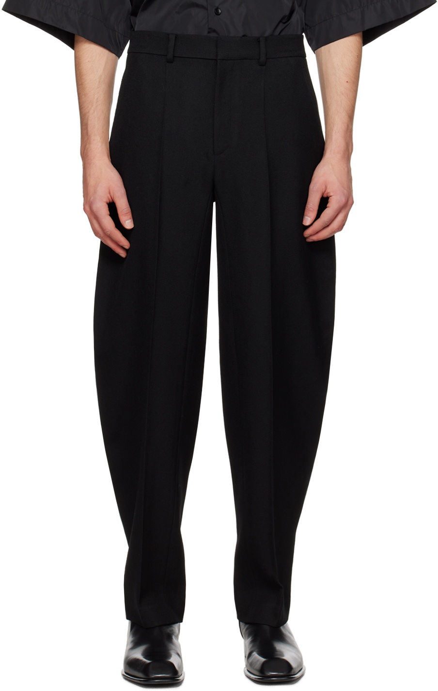 Photo: Alexander Wang Black Money Clip Tailored Trousers