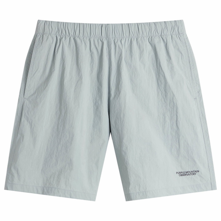 Photo: Purple Mountain Observatory Men's Track Short in Grey
