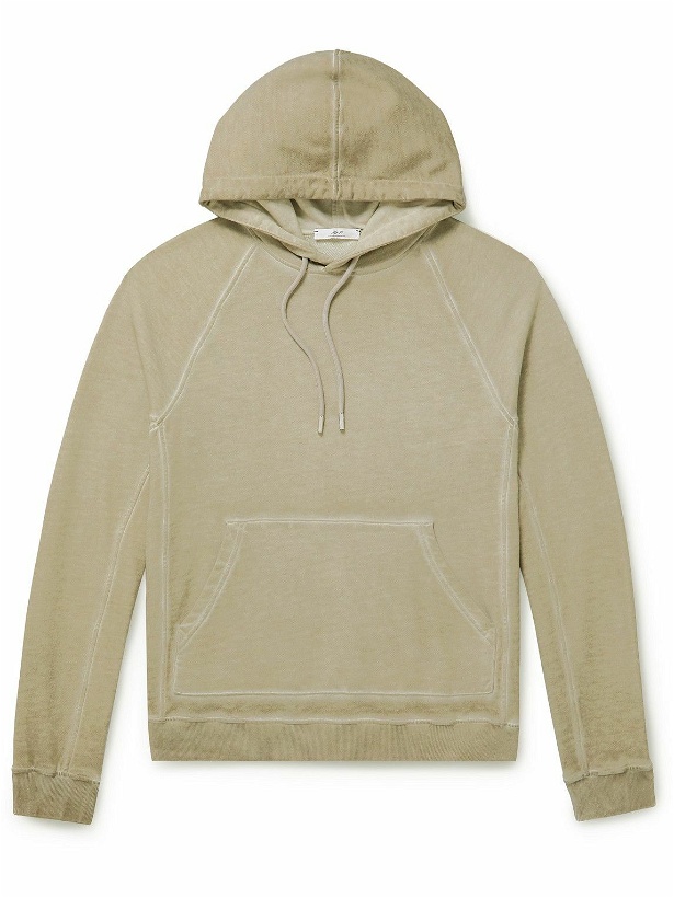 Photo: Mr P. - Cold-Dyed Organic Cotton-Jersey Hoodie - Gray