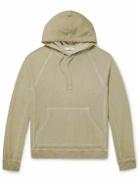 Mr P. - Cold-Dyed Organic Cotton-Jersey Hoodie - Gray