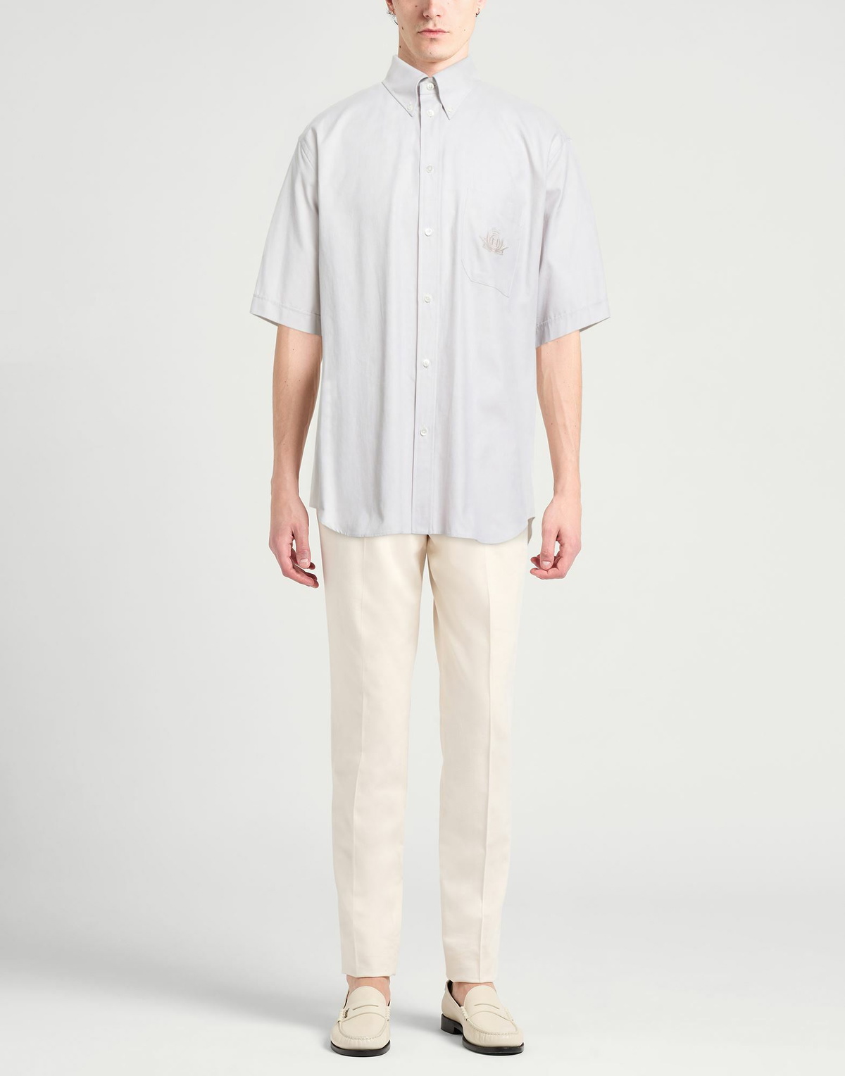 Fendi Mens Shirt Light in Grey