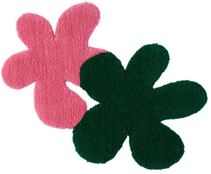 Photo: Rashelle Campbell SSENSE Exclusive Green & Pink 2 Flubs Rug