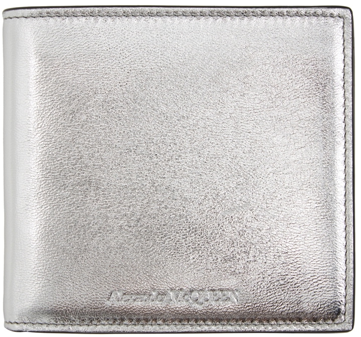 Photo: Alexander McQueen Silver Bifold Wallet