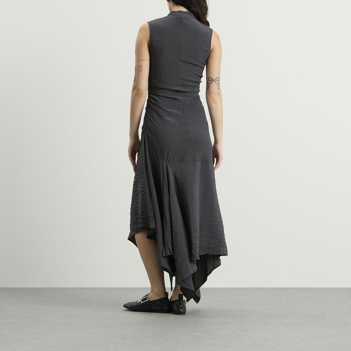 Won Hundred Women's Silla Dress in Asphalt