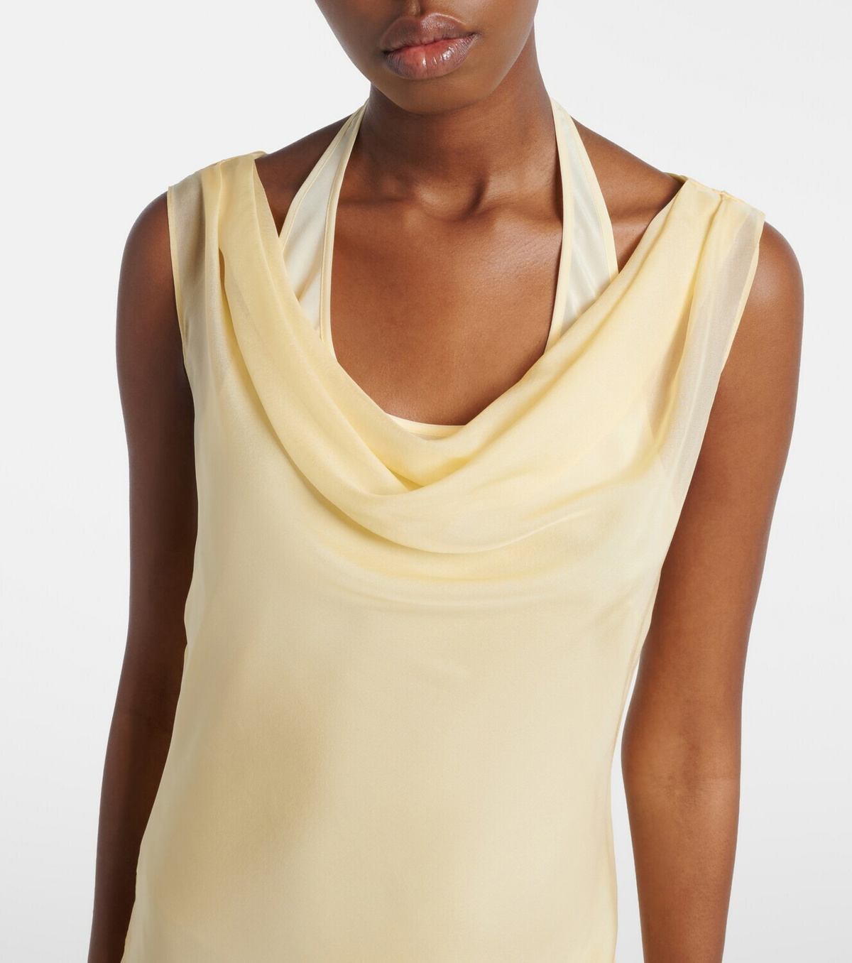 SIR Strobe off-shoulder maxi dress